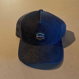 RVCA dark denim men’s SnapBack hat